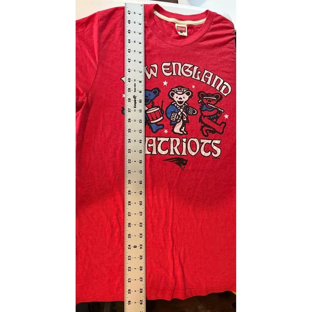 Grateful Dead Patriots Shirt Large L Red Dancing Bears Marching Band Homage (
